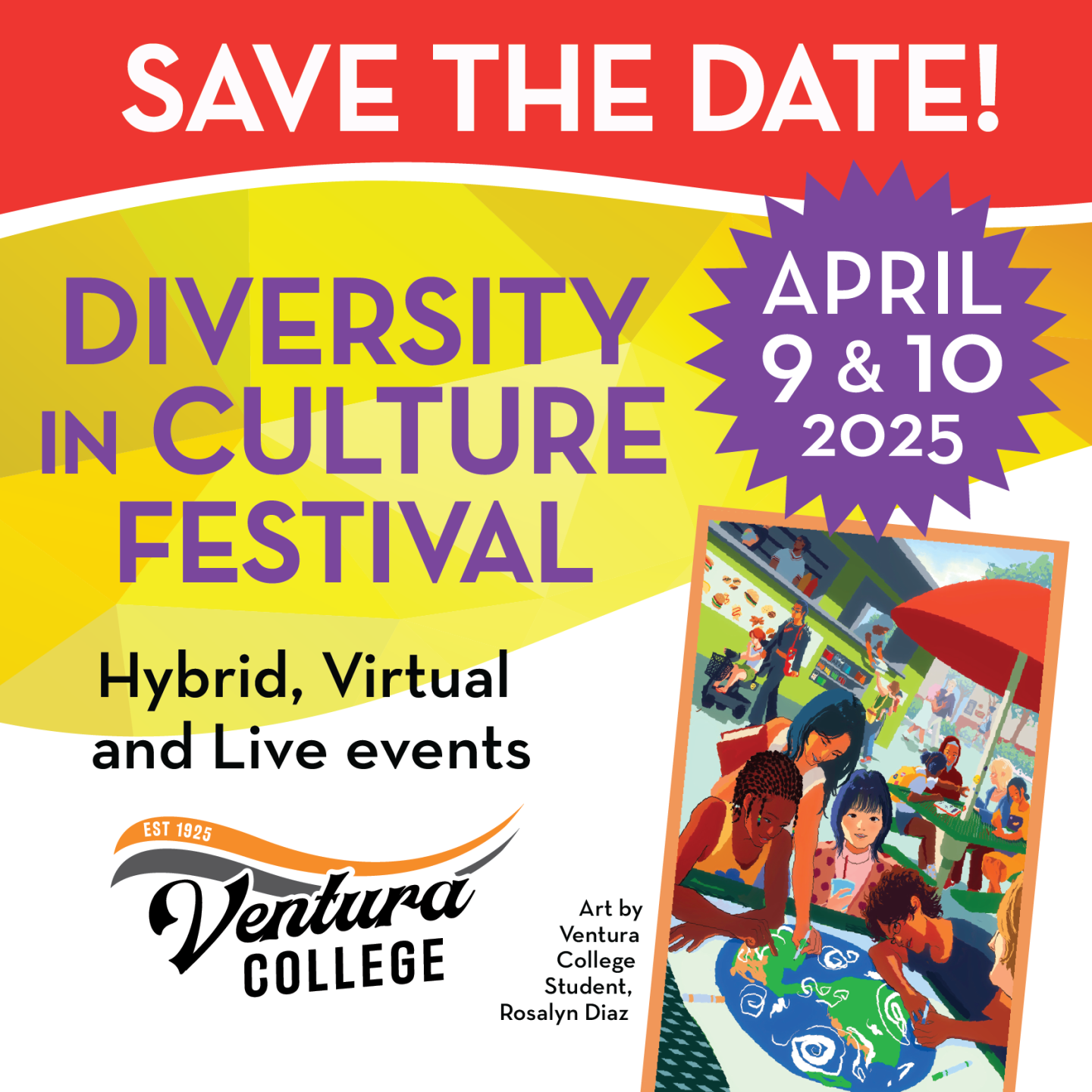 Diversity in Culture Festival, April 9 and 10, 2025