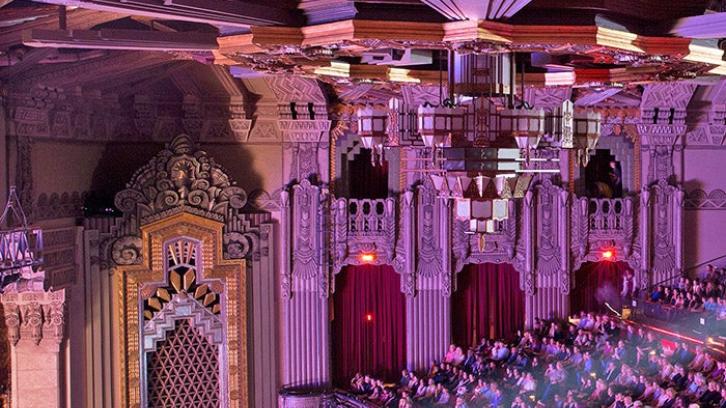 The interior of the Los Angeles Pantages Theater